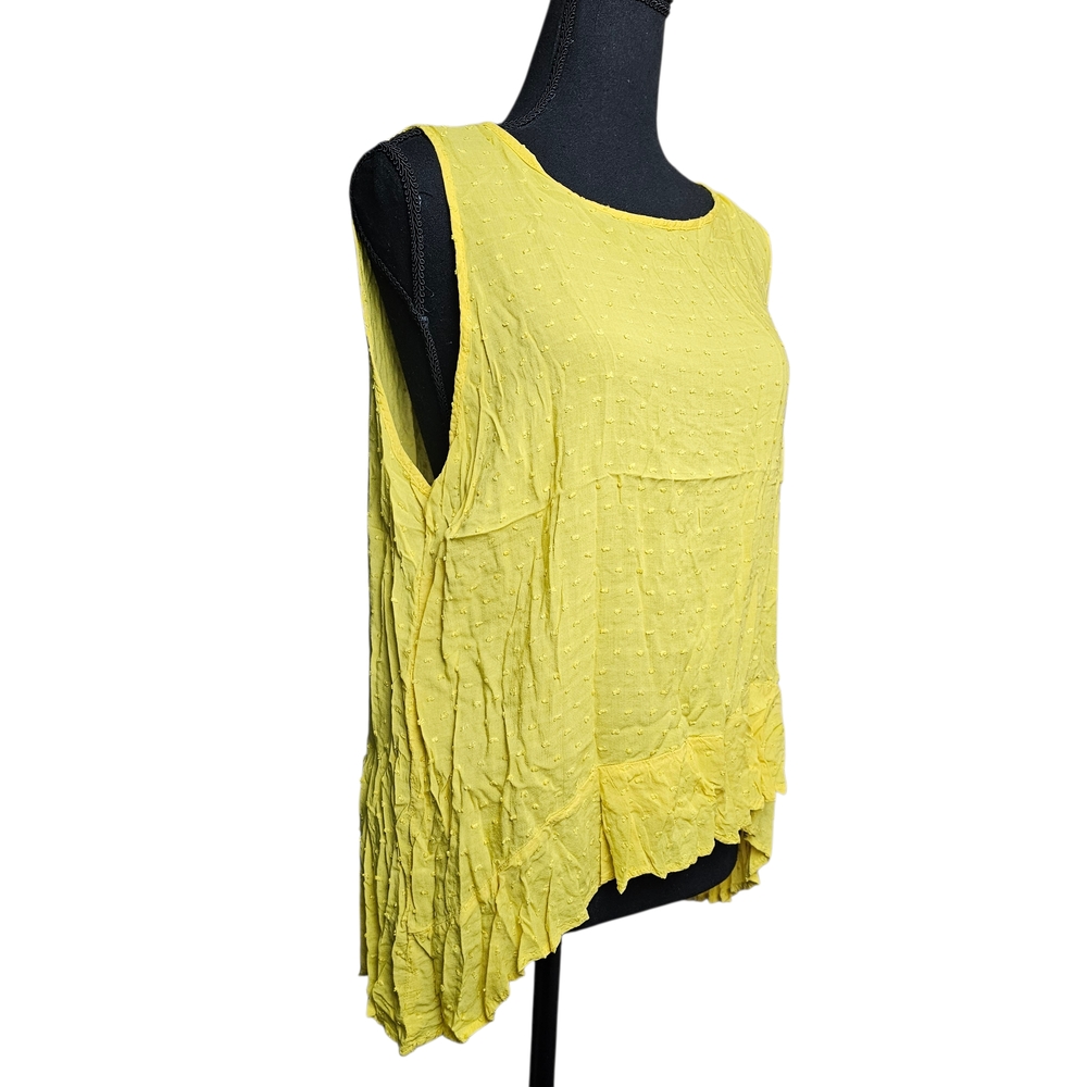 Sunny Yellow Ruffled Tank Top - Picture 3 of 8